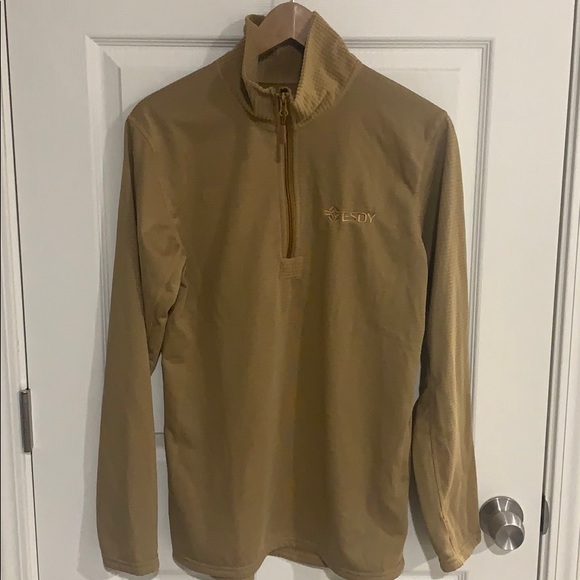 ESDY 3/4 zip jacket, camel, L - Picture 1 of 5